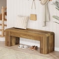 thumbnail image 1 of Tribesigns 47" Farmhouse Entryway Bench, Engineered Wood Shoe Bench with Heavy-Duty Legs, Perfect for Bedroom, Hallway, or Living Room, 1 of 7