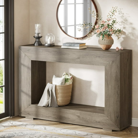 Tribesigns 47-Inch Console Table, Farmhouse Entryway Console Table with Storage