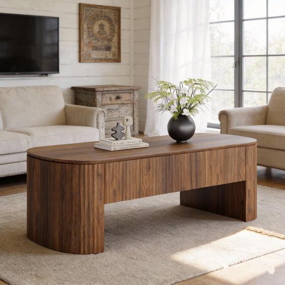 Tribesigns 47-Inch Lift Top Coffee Table With Compartment & Shelf