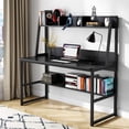thumbnail image 1 of Tribesigns 47 inch Computer Desk with Hutch and Bookshelf, 1 of 7