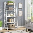 thumbnail image 1 of Tribesigns 5 Shelf Ladder Bookshelf Bookcase with Storage, Modern Etagere Bookcase for Living Room , Wood & Metal, 1 of 7