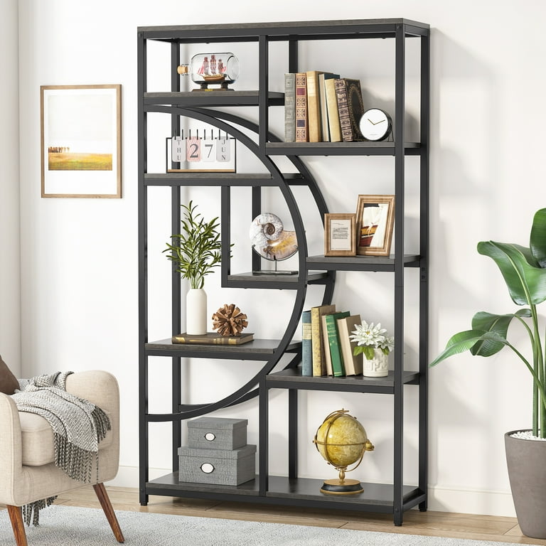 Gray etagere bookcase new arrivals