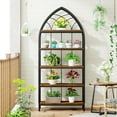 thumbnail image 1 of Tribesigns 5-Tier Indoor Plant Stand, Industrial Flower Potted Plant Stand Rack, 74.8-Inch Tall Wood Plant Shelf, 1 of 5