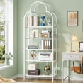 thumbnail image 1 of Tribesigns 5-Tier White Bookshelf, Tall Bookcase with 5 Display Shelves for Living Room, 1 of 7