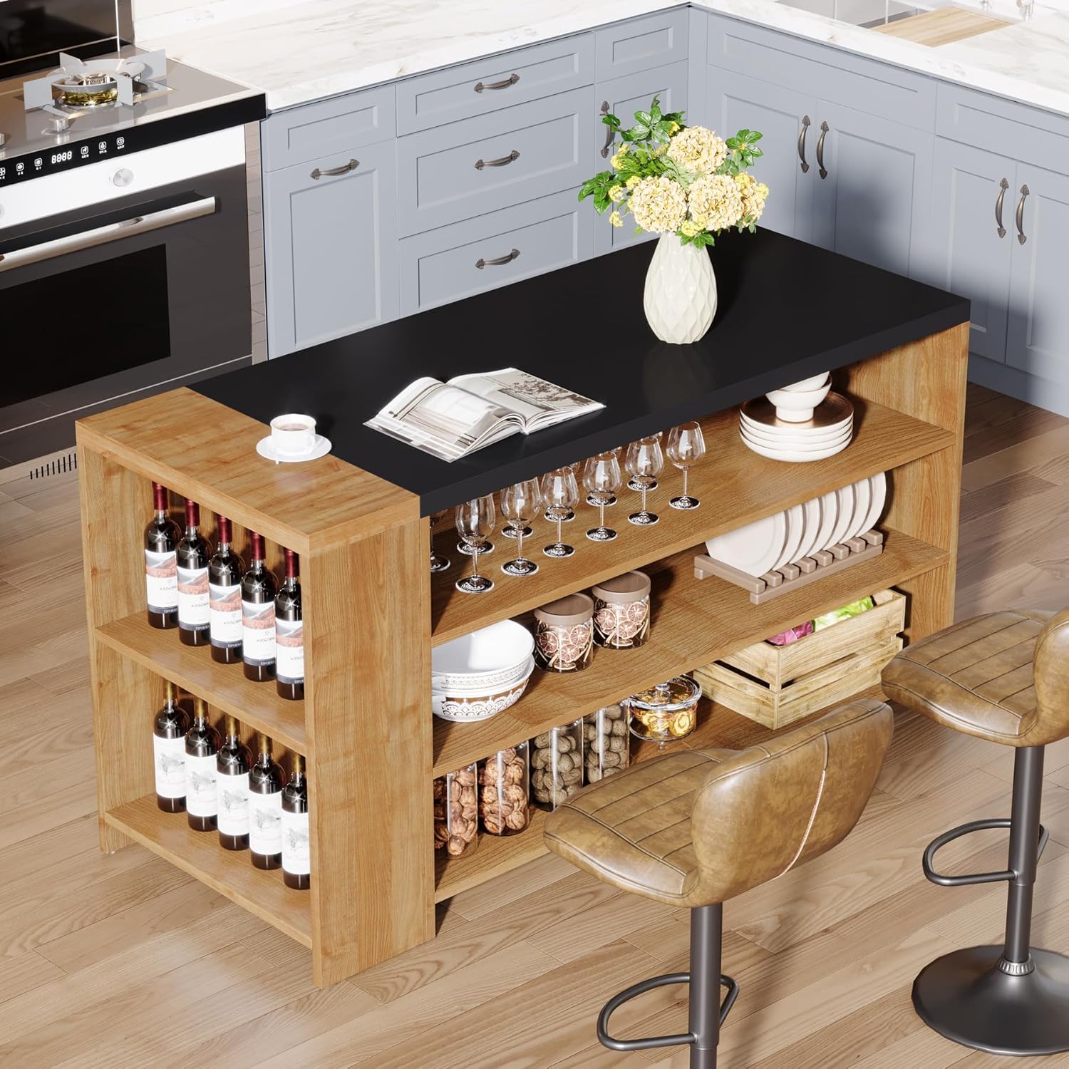 Large Kitchen Island Table With Storage Large Kitchen Island Table With Storage