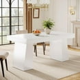 thumbnail image 1 of Tribesigns 55“ Dining Table for 4-6, Rectangular Wooden Dining Room Table, Kitchen Dinner Table, White, 1 of 7