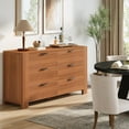 thumbnail image 1 of Tribesigns 55-Inch Sideboard with Drawers, Wooden Buffet Cabinet with 6-Drawer Storage, 1 of 6
