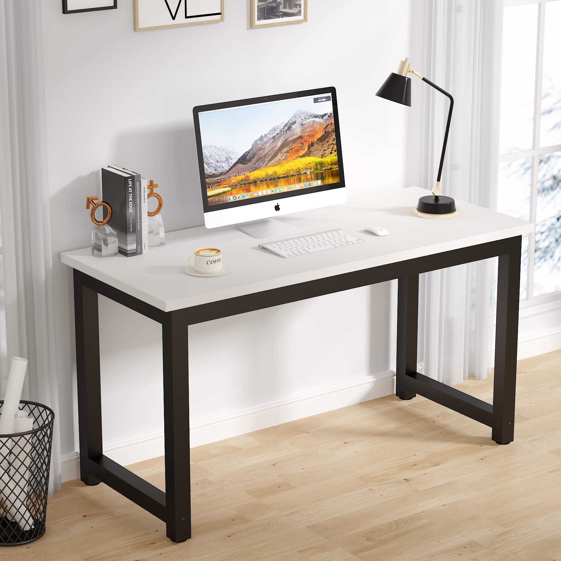 Large writing computer desk simple study desk laptop table for home on sale office 55 inch