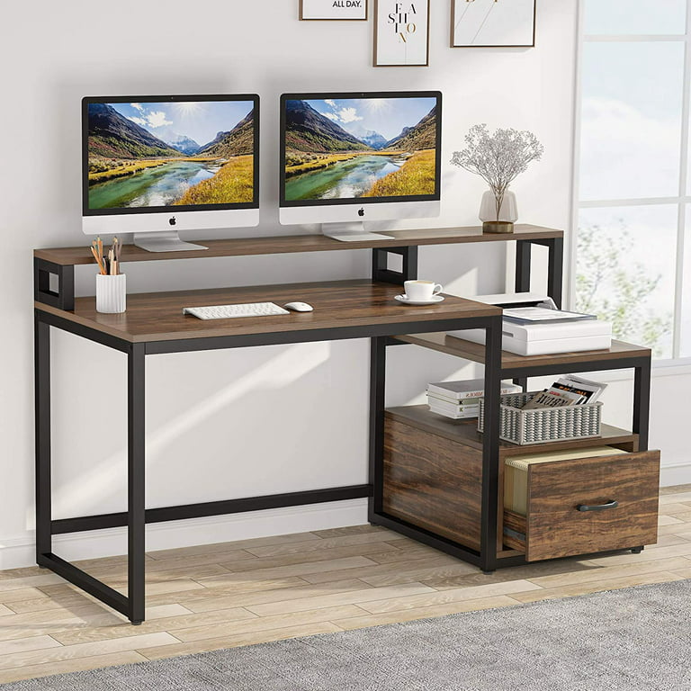 https://i5.walmartimages.com/seo/Tribesigns-59-inch-Computer-Desk-with-Storage-Shelves-and-File-Drawer-Large-Home-Office-Desk-with-Hutch-Desk-with-Monitor-Stand-Riser-Shelf-Brown_bd3d169c-c59e-40d2-872a-3802e164fe41.a38f91b4b375940ffe96a9761c613986.jpeg?odnHeight=768&odnWidth=768&odnBg=FFFFFF