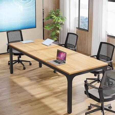 Finmind 6.5FT Conference Table, 78.7 Inche Rectangle Meeting Seminar Table (Only Table)