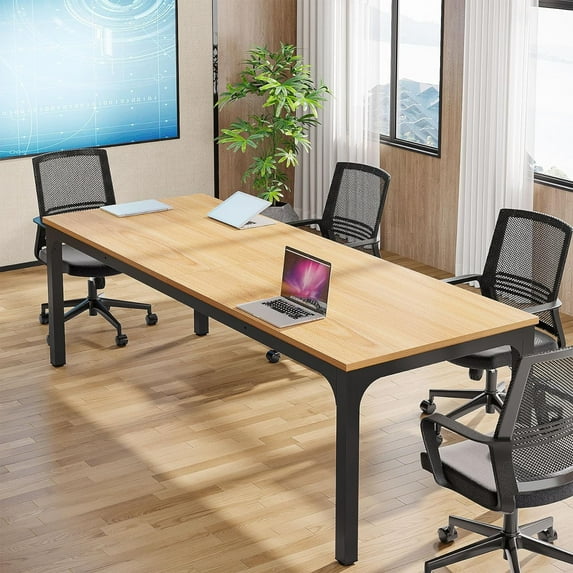 Finmind 6.5FT Conference Table, 78.7 Inche Rectangle Meeting Seminar Table (Only Table)