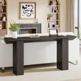 thumbnail image 1 of Tribesigns 62.99-Inch Long Sofa Console Table, Farmhouse Wooden Narrow Behind Couch Table, Accent Entryway Table for Entrance, Hallway, Living Room (Black), 1 of 5