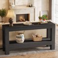 thumbnail image 1 of Tribesigns 62.99" Long Wood Console Table, Farmhouse 2-Tier Entryway Table Sofa Table, 1 of 7