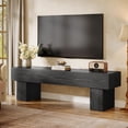 thumbnail image 1 of Tribesigns 63" Farmhouse TV Stand, Low Console Table Television Stand for 55/60/65 Inch TV, Long Media Center for Living Room, Black, 1 of 7