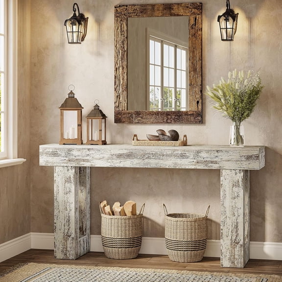 Pedestal Console Table