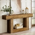 thumbnail image 1 of Tribesigns 63-Inch Long Console Table, 2-Tier Entryway Table Sofa Table with Storage, 1 of 8