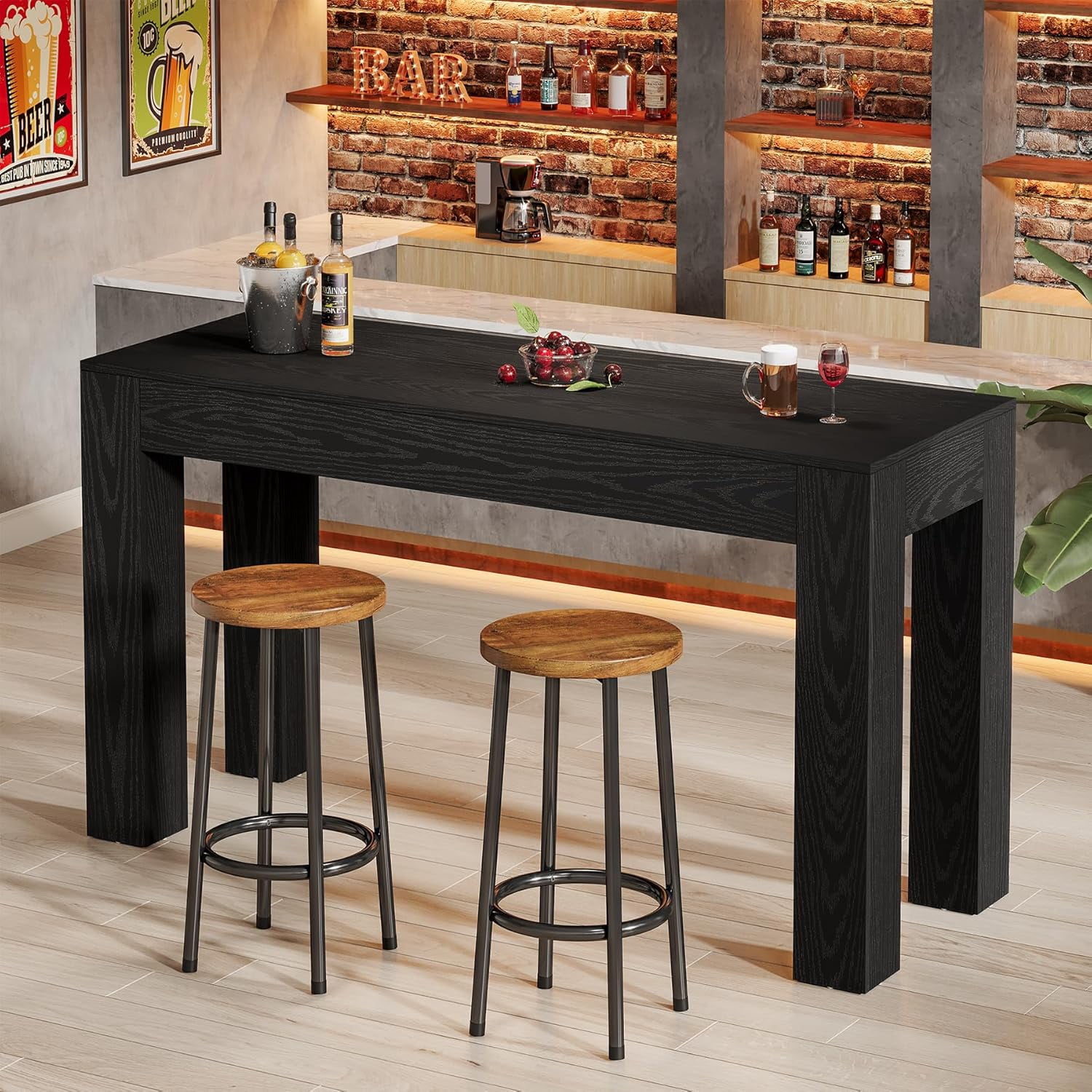 Wooden Bar Height Tablenull