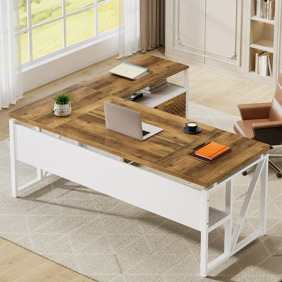 Tribesigns 63" Office Desk with 31.5" Lateral File Cabinet – Computer Desk for Home Office & Study