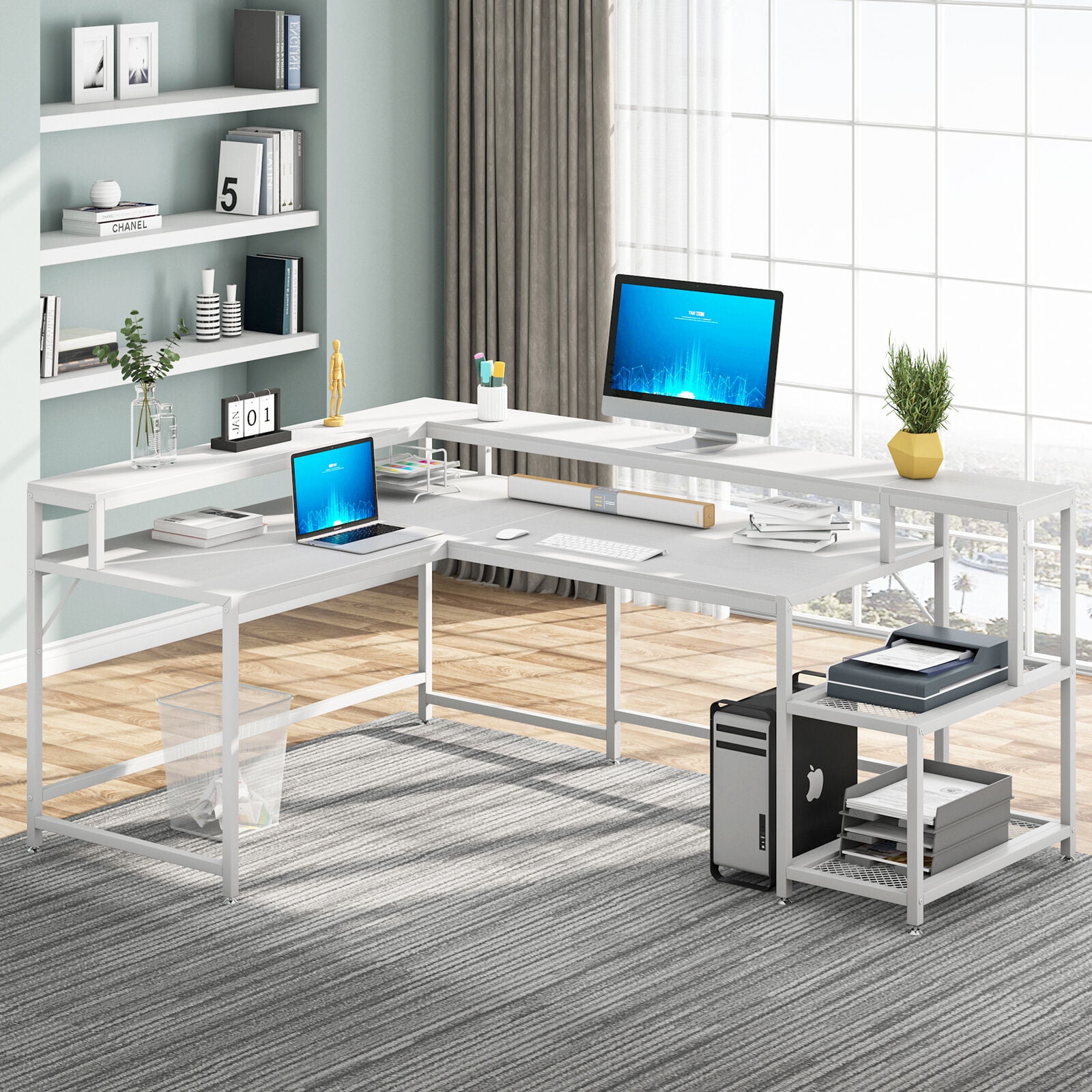 https://i5.walmartimages.com/seo/Tribesigns-69-L-Shaped-Desk-with-Monitor-Stand-and-Open-Shelves-Reversible-Corner-Computer-Desk-for-Home-Office-White_c2820951-2c06-4a87-8b01-05792a8f929b.d6ab0b8fe44222a82cfc9f1c3119ad55.jpeg