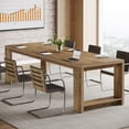 thumbnail image 1 of Tribesigns 7 ft Conference Table for 6 to 8 People, Modern Rectangle Meeting Table, Natural Wood, 1 of 6