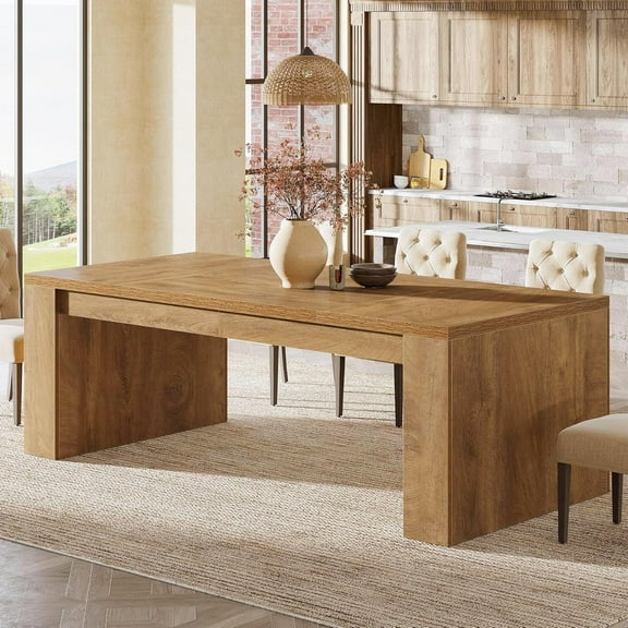 Tribesigns 70.86-Inch Rectangular Dining Table for 6-8, Large Dining Table with Sturdy Frame for Kitchen