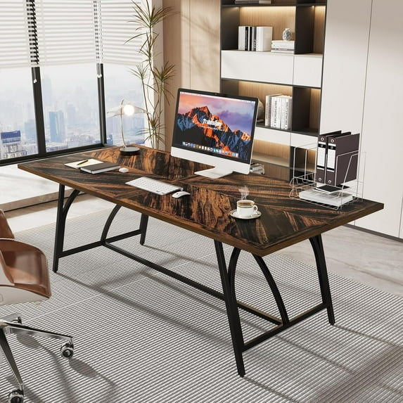 Tribesigns 70.86 Inches Long Desk, Large Office Executive Desk, 2-Person Computer Desk