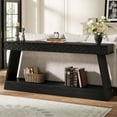 thumbnail image 1 of Tribesigns 70.87-Inch Entryway Table, Narrow Console Table with Storage, Wooden Long Sofa Table, Skinny Hallway Table for Entrance, Bedroom, Living Room, Behind the Couch, Foyer, Rustic Brow, 1 of 9