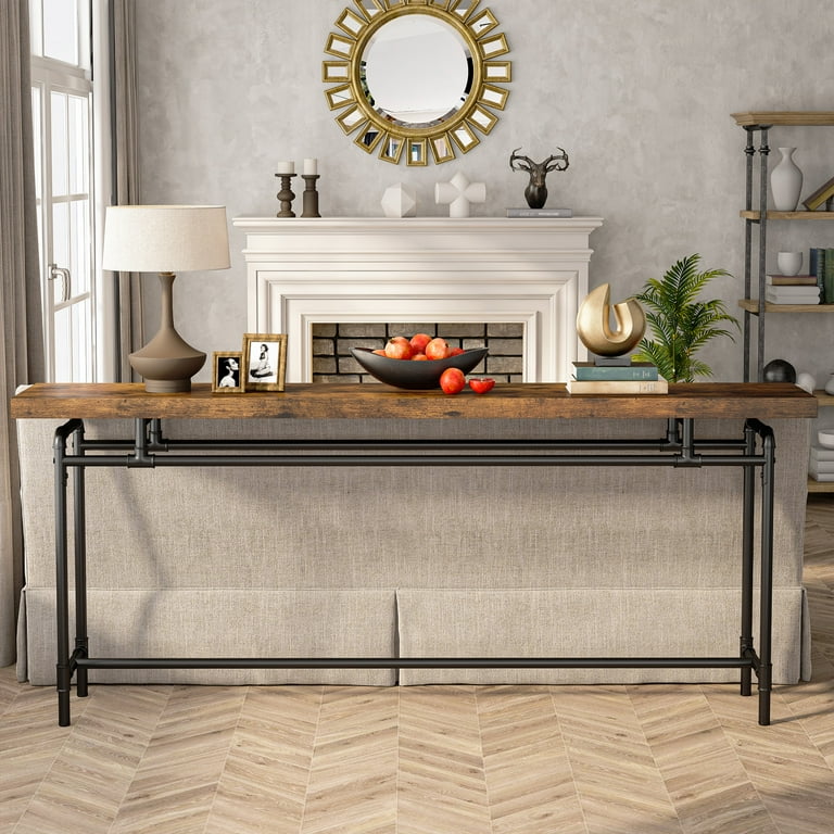 Console table sale with iron legs