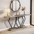 thumbnail image 1 of Tribesigns 70.9" Console Table for Living Room, Narrow Long Sofa Table with Heavy Duty Metal Frame, 1 of 6