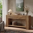 thumbnail image 1 of Finmind 70.9" Console Tables for Entryway, Narrow Long Sofa Table Behind The Couch, Rustic Brown, 1 of 7