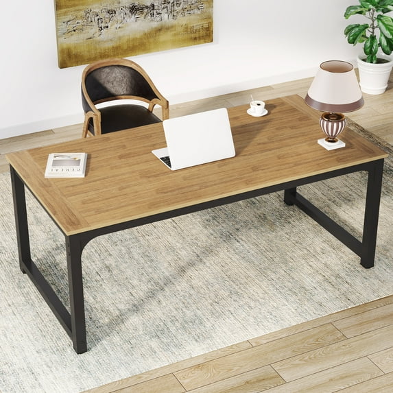 Tribesigns 70.9"Executive Desk, Large Office Computer Desk with WPC Tabletop Modern Simple Table for Home Office