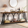 thumbnail image 1 of Tribesigns 70.9" Extra Long Console Table, Wood Sofa Table Behind Couch for Living Room, Brown, 1 of 8