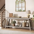 thumbnail image 1 of Tribesigns 70.9" Farmhouse Console Table: 2-Tier Wood Entryway Table, Grey, 1 of 8
