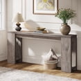 thumbnail image 1 of Finmind 71" Long Console Table, Narrow Light Grey Entryway Table Wood Sofa Table, 1 of 9