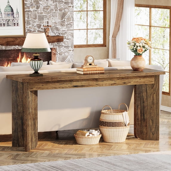 Tribesigns 70.9-Inch Extra Long Console Table, Farmhouse Sofa Console Table with Widened Tabletop