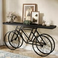 thumbnail image 1 of Tribesigns 70.9-Inch Extra Long Console Table, Narrow Sofa Table with Bicycle Metal Base, Modern Industrial Entryway Table Behind Couch Table for Living Room, Hallway, Entrance, Foyer, 1 of 7