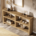 thumbnail image 1 of Tribesigns 70.9-Inch Extra Long Console Table with Storage, Industrial Sofa Table Behind Couch, 3-Tier Entry Foyer Furniture for Entryway, 1 of 7
