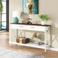 thumbnail image 1 of Tribesigns 70.9 Inch Sofa Table with 2-Drawers, Extra Long Console Table with Storage Shelves, 1 of 6