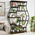 thumbnail image 1 of Tribesigns 70.9 Inch Tall Plant Stand, 11-Tier Staggered Plant Stand for Indoor, Balcony, 1 of 5