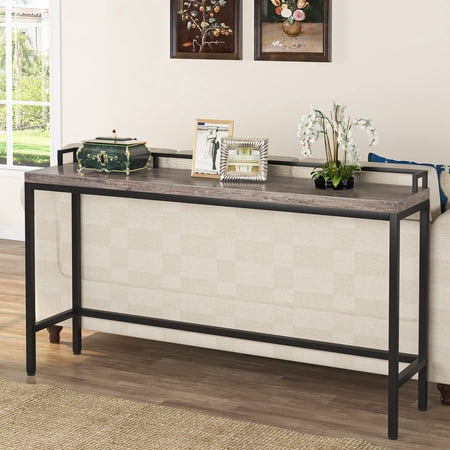 Tribesigns 70.9 inch Extra Long Sofa Table, Narrow Long Console Table Behind Couch (Grey)
