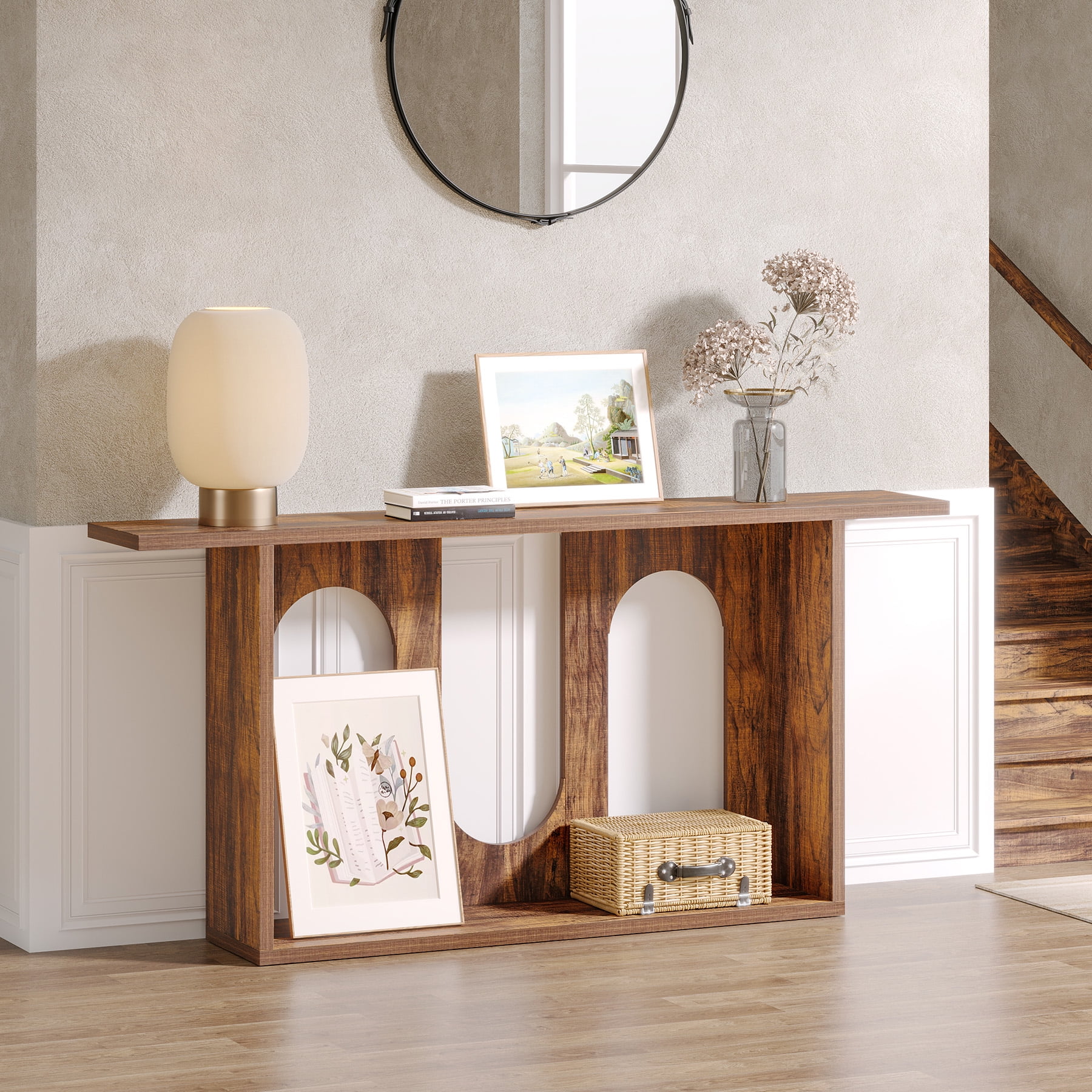 Tribesigns 70.9 inch Farmhouse Console Table, Extra Long Entryway