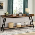 thumbnail image 1 of Tribesigns 70.9 inch Long Console Table Behind Sofa Couch, Industrial Entryway Table for Living Room Brown, 1 of 7