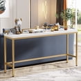 thumbnail image 1 of Tribesigns 70.9 inch Long Console Table Behind Sofa Couch Table, Narrow Entry Hallway Table, Gold, 1 of 7