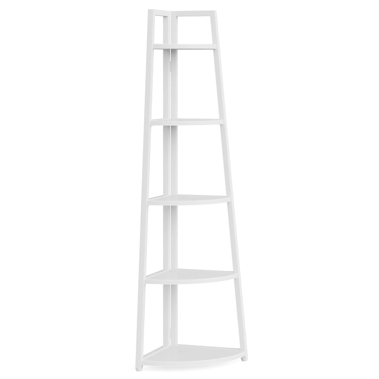 Tribesigns 70 Inch Tall Corner Shelf 5 Tier Rustic Corner Bookshelf