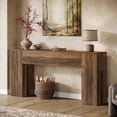 thumbnail image 1 of Tribesigns 71-inch Long Console Table for Entryway, Farmhouse Sofa Console Behind Couch, Rustic Brown, 1 of 11