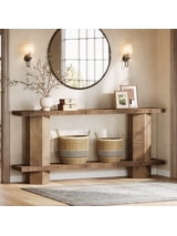 Tribesigns 71-Inch Long Console Table for Entryway, Wooden Sofa Table Behind Couch