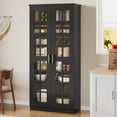 thumbnail image 1 of Tribesigns 71" Tall Storage Cabinet with Doors, Kitchen Pantry Cabinet with Adjustable Shelves, Black, 1 of 7