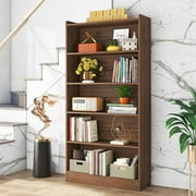 Tribesigns 72 Tall Bookshelf, Modern 6-Shelf Open Bookcase, Brown