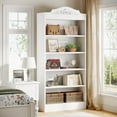thumbnail image 1 of Tribesigns 73 Inch Tall Bookcase, Modern 5-Shelf White Bookshelf, Freestanding Wood Storage Display Shelves for Bedroom Living Room Home Office, 1 of 7