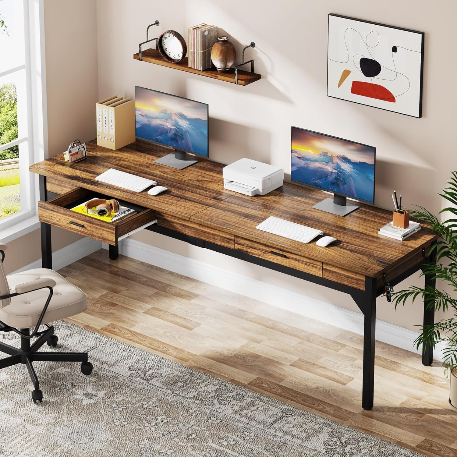 Long pc desk discount